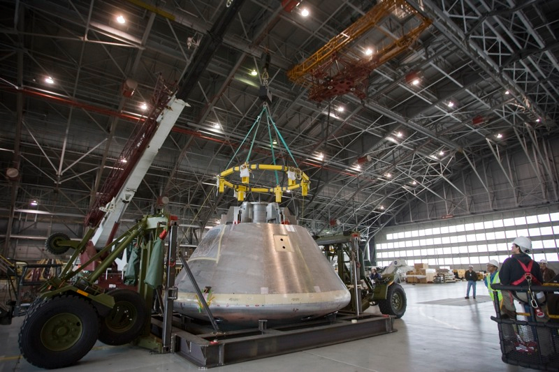 Illustration for article titled Orion Crew Test Module Timelapse Build